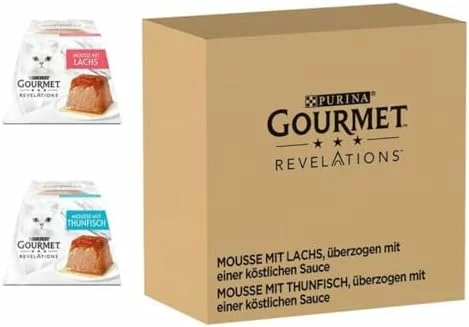 Gourmet Revelations mousse de salmón y atún para gato
