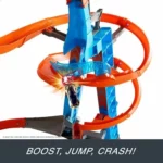 Hot Wheels Sky Crash Tower pista con coche de juguete