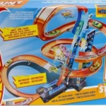 Hot Wheels Sky Crash Tower pista con coche de juguete
