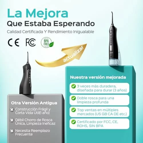 Irrigador bucal portátil COSLUS C20 de 300 ml 300ML