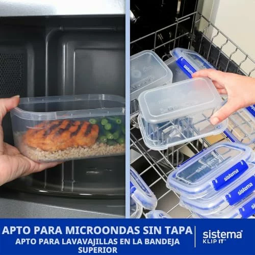 Juego de 20 recipientes herméticos Sistema