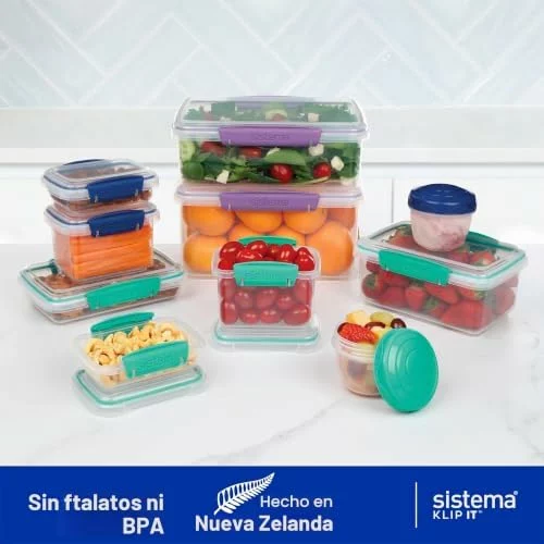 Juego de 20 recipientes herméticos Sistema