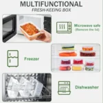 Juego de 48 recipientes herméticos para alimentos 3x2