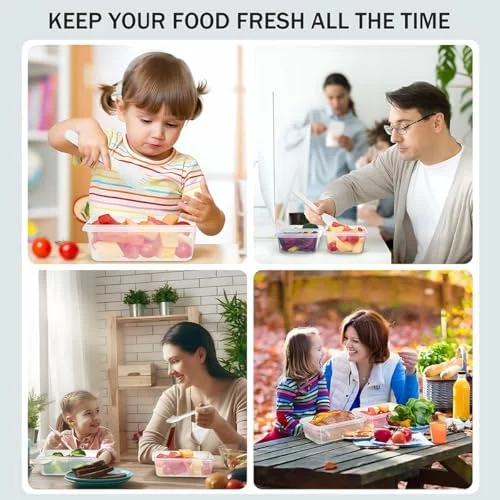 Juego de 48 recipientes herméticos para alimentos 3×2