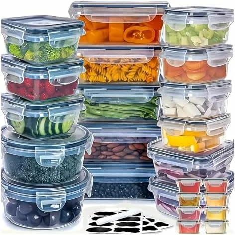 Juego de 48 recipientes herméticos para alimentos 3×2