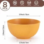 Juego de 8 cuencos Osrioal irrompibles para desayuno y sopa