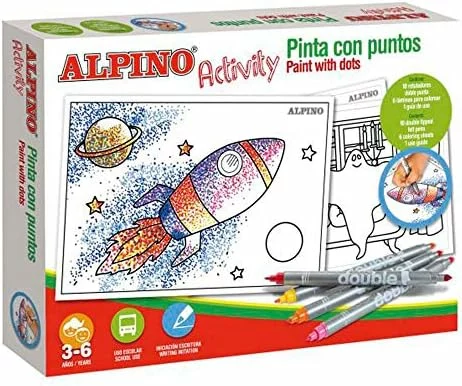 Juego didáctico Alpino Pinta con Puntos