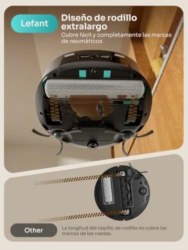 Lefant M210 Omni robot aspirador y fregasuelos antienredos