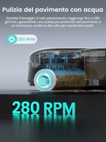 Lefant M5 Pro robot aspirador y fregasuelos con autovaciado