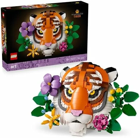 LEGO Art Colección Fauna Tigre, maqueta 3D decorativa