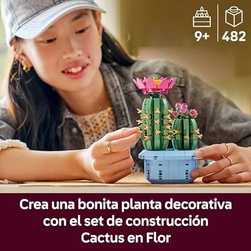 LEGO Botanicals Cactus en flor con maceta artificial