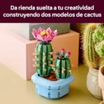 LEGO Botanicals Cactus en flor con maceta artificial