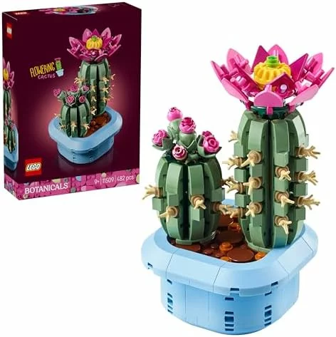 LEGO Botanicals Cactus en flor con maceta artificial