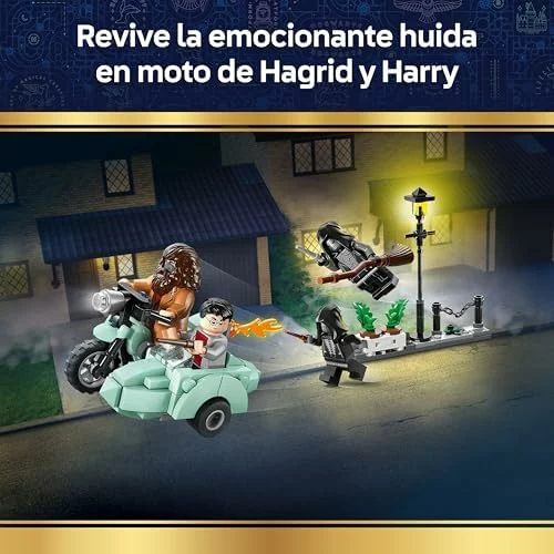 LEGO Harry Potter Huida de Privet Drive con Hagrid y Harry 76459