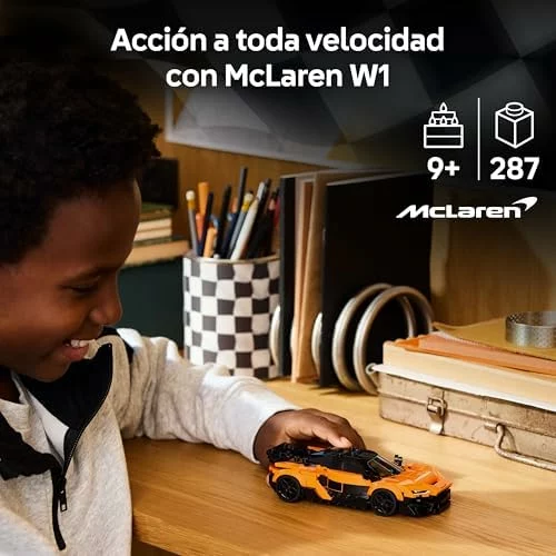 LEGO Speed Champions McLaren W1 con minifigura de piloto