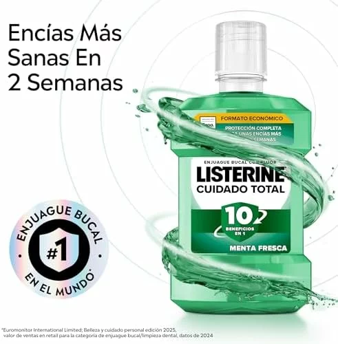 Listerine Cuidado Total Protección Dientes y Encías Pack 2 x 1 l