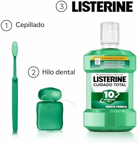 Listerine Cuidado Total Protección Dientes y Encías Pack 2 x 1 l
