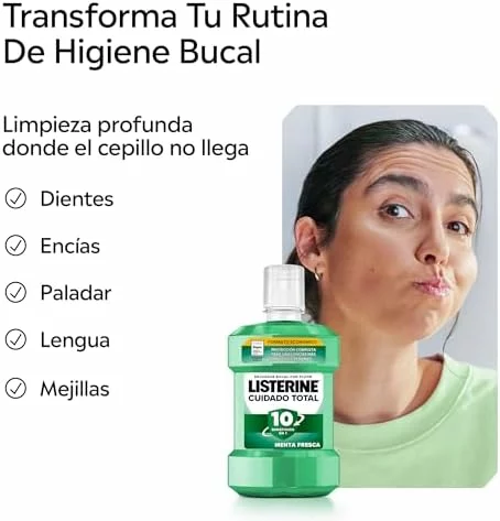 Listerine Cuidado Total Protección Dientes y Encías Pack 2 x 1 l
