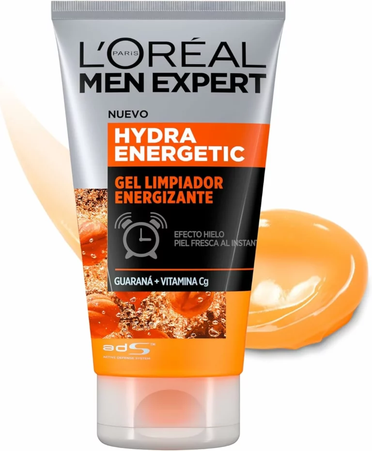 L’Oréal Men Expert Hydra Energetic Gel Limpiador Energizante, 100ml Pack l 3×2 por 8,40 euros