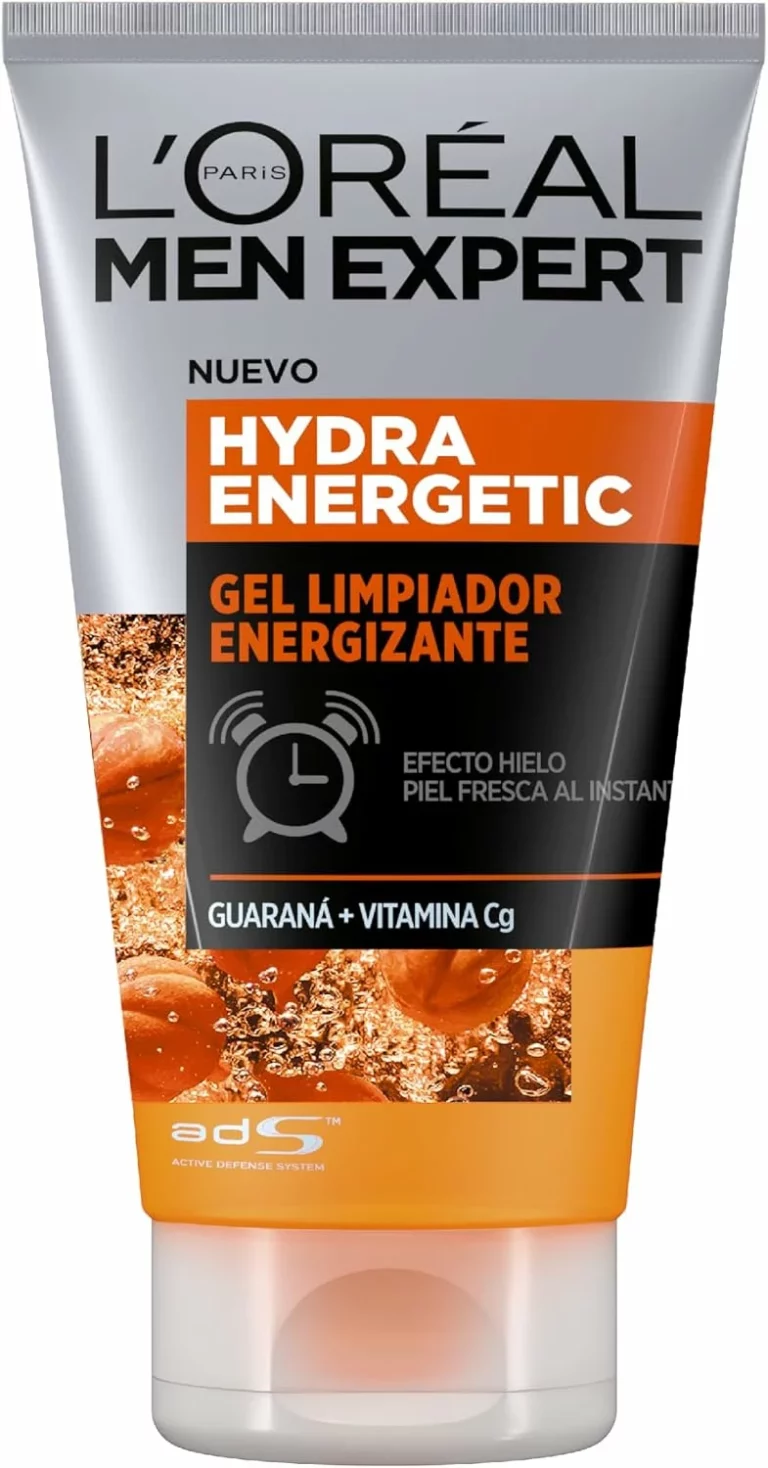 L’Oréal Men Expert Hydra Energetic Gel Limpiador Energizante, 100ml Pack l 3×2 por 8,40 euros