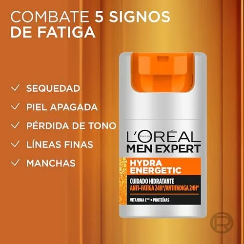 L’Oréal Paris Men Expert Hydra Energetic Crema Hidratante Anti-Fatiga, 50ml pack x2 9,70 por 9,70
