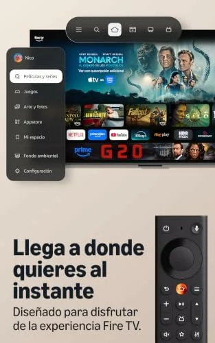 Mando Amazon Fire TV de última generación con Alexa