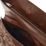 Mochila Desigual marrón de efecto piel