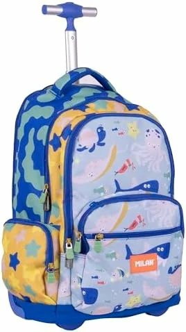 Mochila escolar con ruedas MILAN Blue Odyssey 25 L