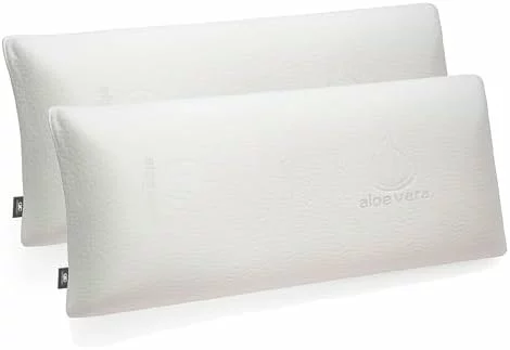 Pack de 2 almohadas viscoelásticas Aloe Vera de 70 cm