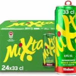 Pack de 24 latas de cerveza con limón Mahou Mixta 33 cl