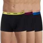 Pack de 3 bóxers Dim de algodón con cintura de colores