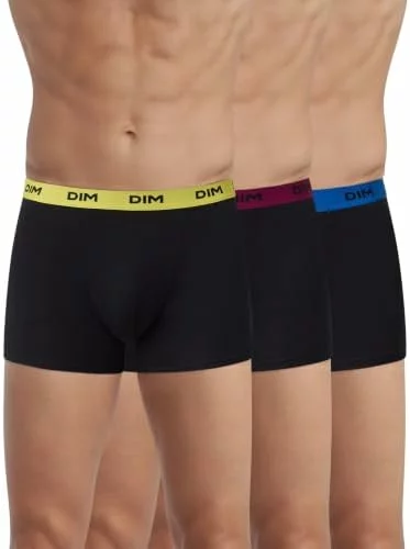 Pack de 3 bóxers Dim de algodón con cintura de colores