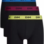 Pack de 3 bóxers Dim de algodón con cintura de colores