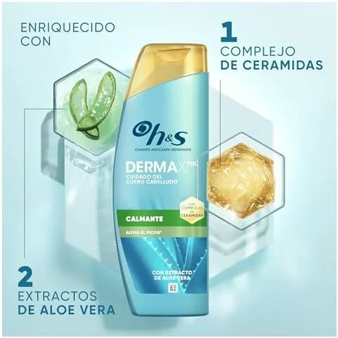 Pack de 6 champús anticaspa H&S DermaXPro calmante 300 ml