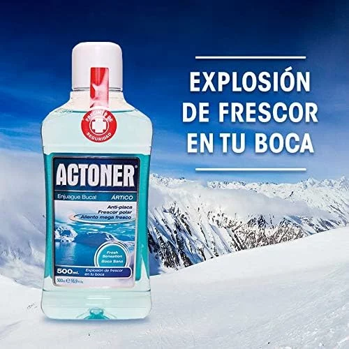 Pack de 6 enjuagues bucales Actoner Ártico 500 ml