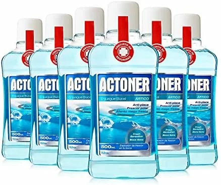 Pack de 6 enjuagues bucales Actoner Ártico 500 ml