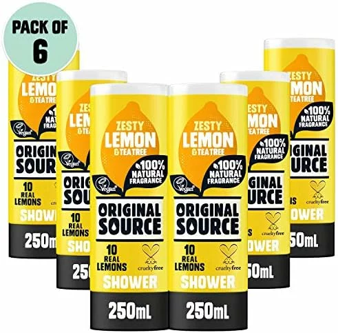 Pack de 6 geles de ducha Original Source limón y árbol de té 250 ml