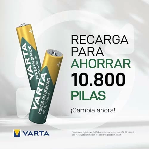 Pilas recargables Varta AAA Recharge Accu Power 4 uds