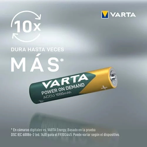 Pilas recargables Varta AAA Recharge Accu Power 4 uds