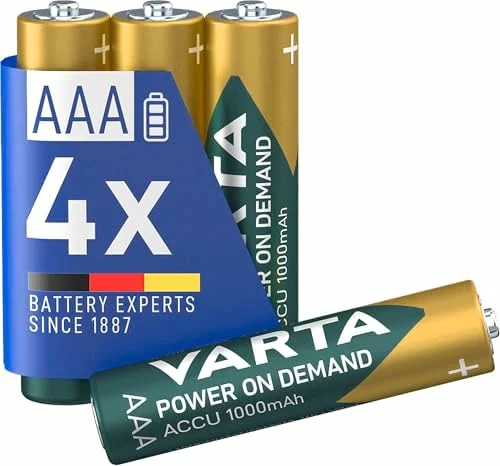 Pilas recargables Varta AAA Recharge Accu Power 4 uds