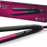 Plancha alisadora Philips con placas de cerámica y queratina de 100 mm