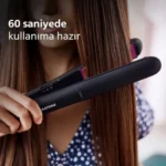 Plancha alisadora Philips con placas de cerámica y queratina de 100 mm