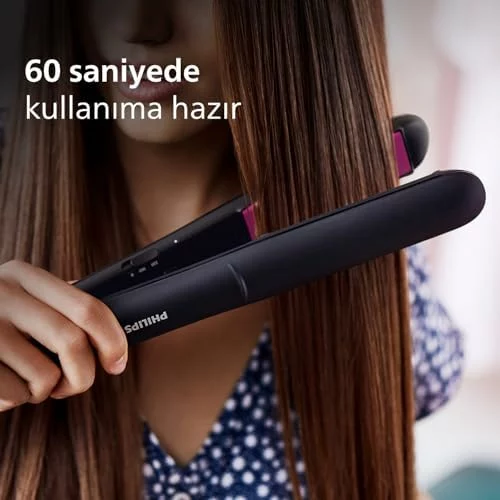 Plancha alisadora Philips con placas de cerámica y queratina de 100 mm