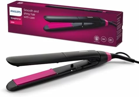 Plancha alisadora Philips con placas de cerámica y queratina de 100 mm