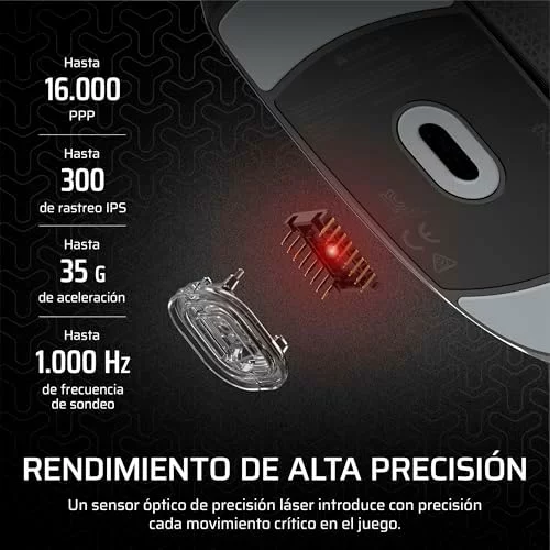 Ratón gaming ligero Corsair M55 con cable