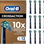 Recambios originales Oral-B CrossAction negros, pack de 12
