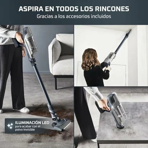 Rowenta X-Pert 6.60 aspiradora escoba sin cable gris oscuro