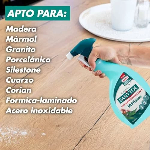 Sanytol limpiador desinfectante multiusos eucalipto pack 4 x 750 ml por 8,42 euros
