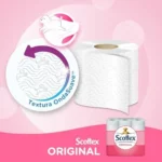 Scottex Original papel higiénico 96 rollos, 6 packs de 16