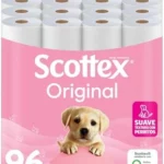Scottex Original papel higiénico 96 rollos, 6 packs de 16